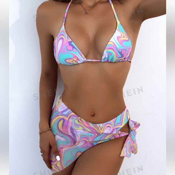 Retro Tie Dye Swirl Bikini (Two Piece Set) - Picture 2 of 3